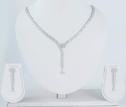 Drip Drop Diamond Necklace Set
