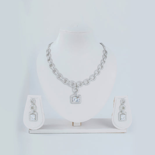 Link Crystal Necklace Set