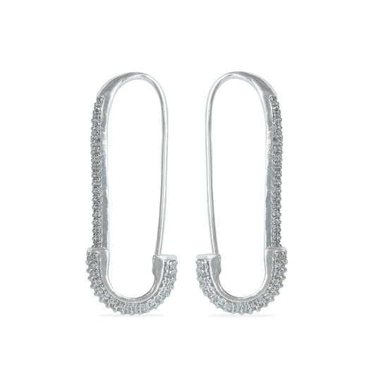 Safety Pin Shaped Earrings
