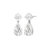 Round & Pear Dangle Earrings