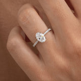 Oval Pave Birthstone Rings