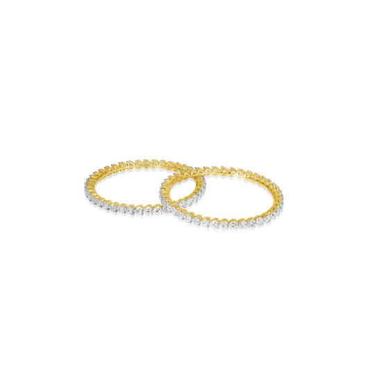 Heart Solitaire Bangles