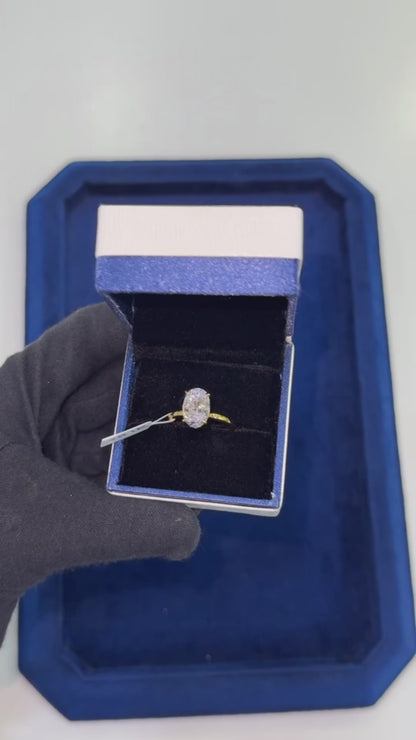 The Hailey Ring (Hidden Halo)